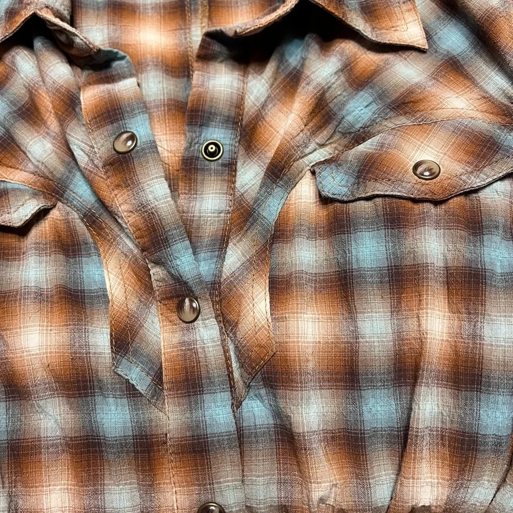 Plaid Button-Up Dress - Picture 6 of 10